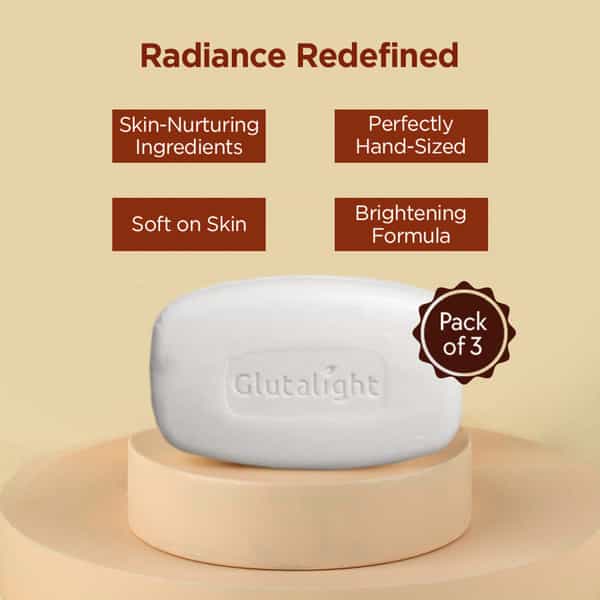 Glutalight Skin Lightening Soap - 75 Gm (Pack Of 3)
