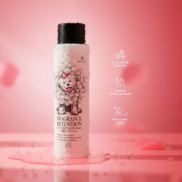Aroma Groom Geluns 2 In 1 Pet Shampoo & Conditioner 500 Ml