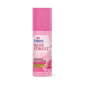 Nisha Refreshing Face Cleanser With Organic Rose Water For All Skin Types - 55ml