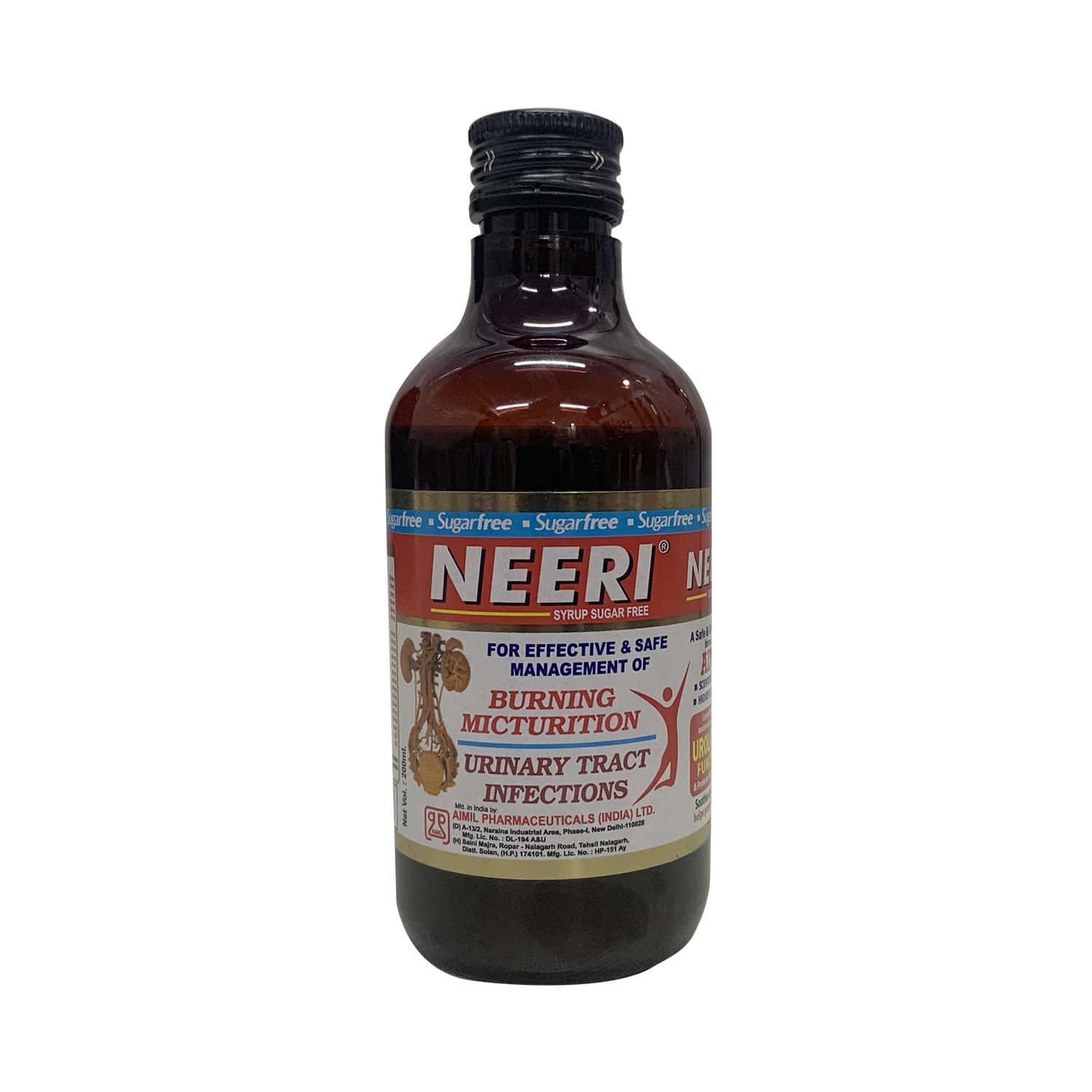 Aimil Neeri Syrup Suger Free 200ml | Urinary Tract Infections (utis) | Burning Micturition