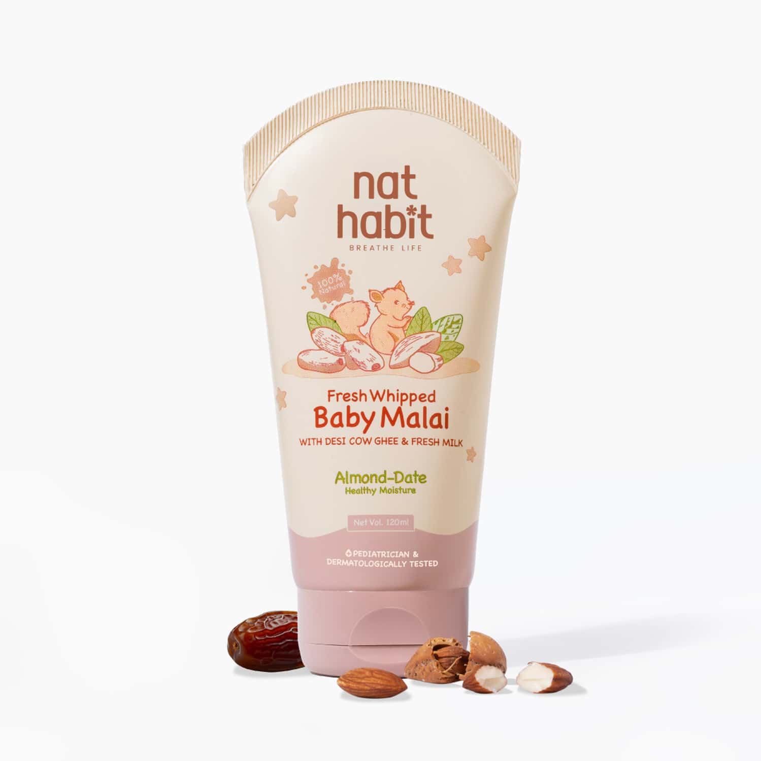 Nat Habit Baby Body Malai - Body Butter | Almond Date 120ml