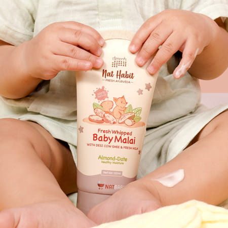 Nat Habit Baby Body Malai - Body Butter | Almond Date 120ml