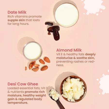 Nat Habit Baby Body Malai - Body Butter | Almond Date 120ml