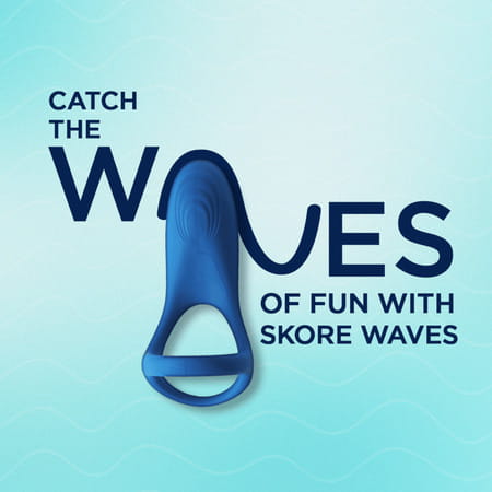Skore Waves Unisex Massager For Mutual Satisfaction 1 Nos