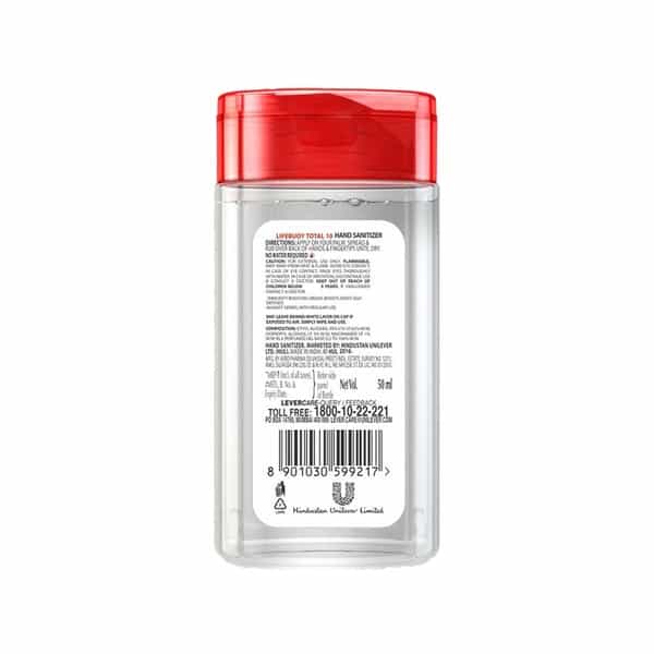 Lifebuoy Total Hand Sanitizer Bottle Of 50 Ml