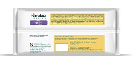 Himalaya Shishu Anand | Baby Wipes | 72 No'S