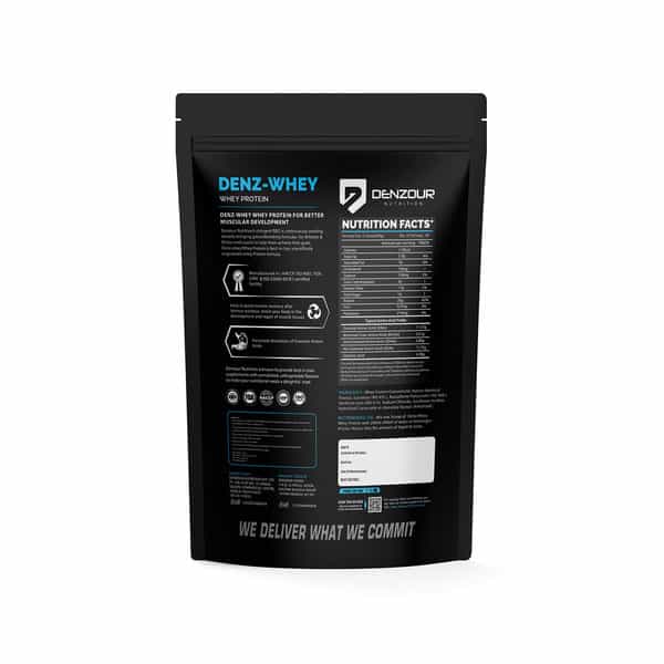 Denzour Nutrition Denz Whey Protein | Pista Kulfi Flavour | Recovery & Strength | 1.08Kg