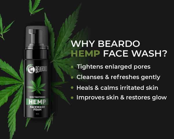 Beardo Hemp Foam Facewash - 100 Ml