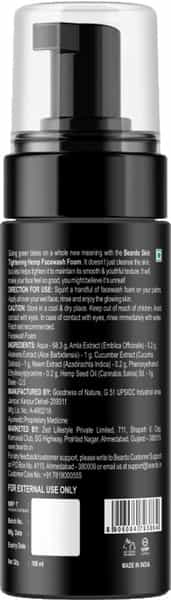 Beardo Hemp Foam Facewash - 100 Ml