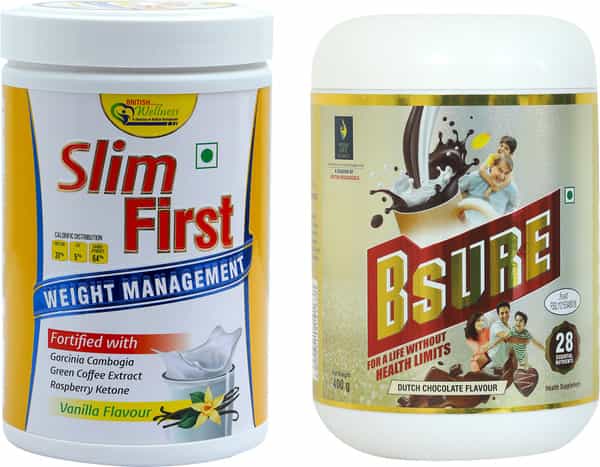 Slim First (Vanilla )&Bsure Sugar Chocolate Combo Health Supplemment