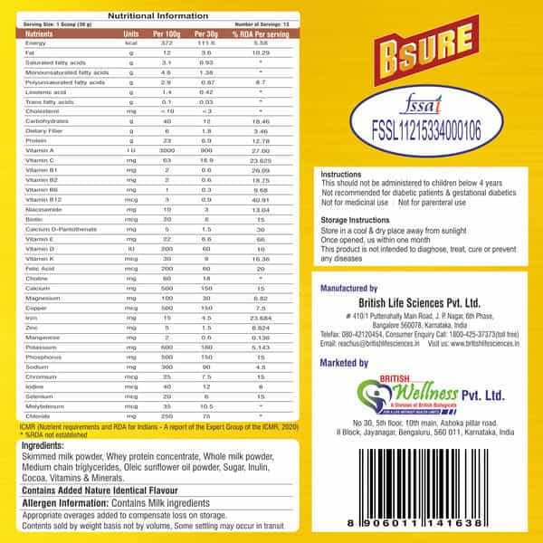 Slim First (Vanilla )&Bsure Sugar Chocolate Combo Health Supplemment