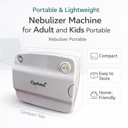 Optima Compressor Nebulizer Machine With Adult Child Mask