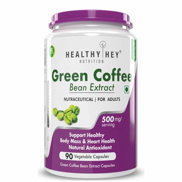 Healthyhey Nutrition Green Coffee Bean Extract With Antioxidants - 90 Capsules