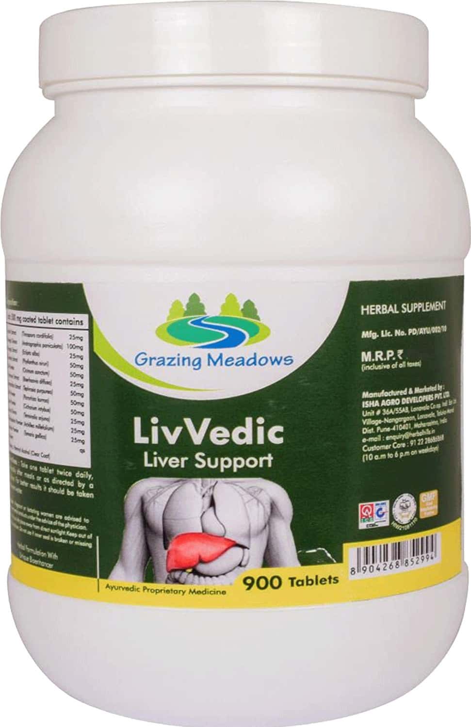 Buy GRAZING MEADOWS LIVVEDIC 900 TABLETS NATURAL SUPPLEMENT FOR LIVER