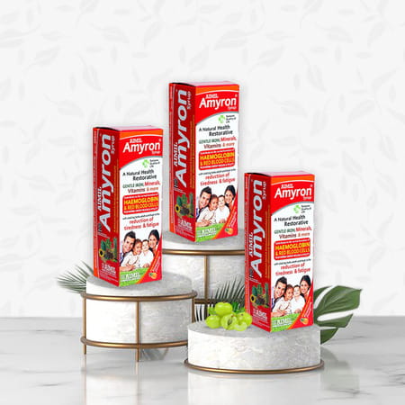 Aimil Amyron Pineapple Flavour Syrup 200Ml | Iron Supplement For Men & Women