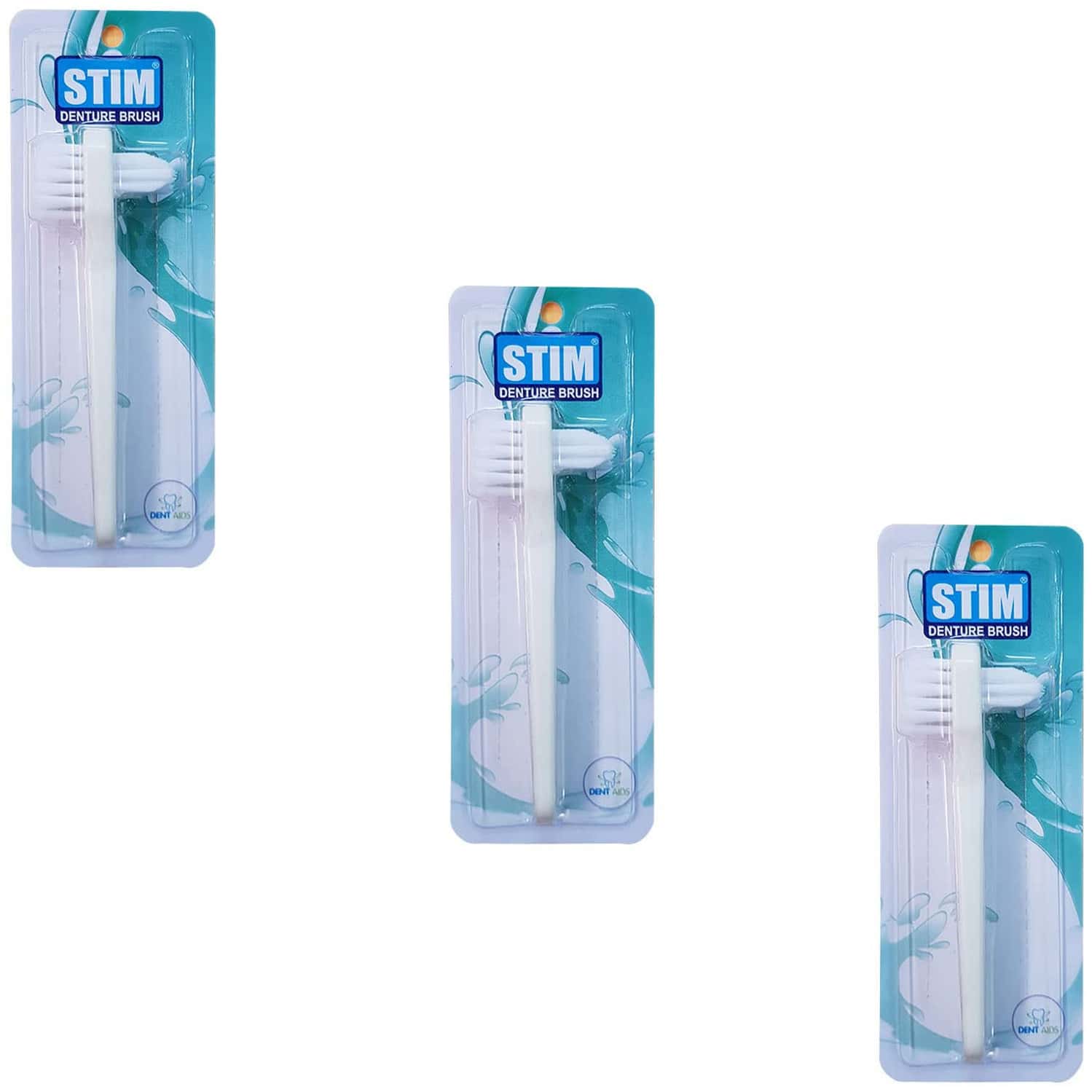 Dr.Dentaids Stim Denture Brush (Pack Of 3)
