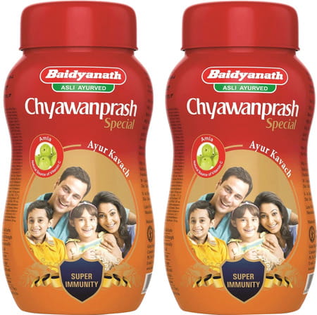 Baidyanath Nagpur Chyawanprash Special 500 G - Natural Immunity Booster Builds Energy (Pack Of 2)