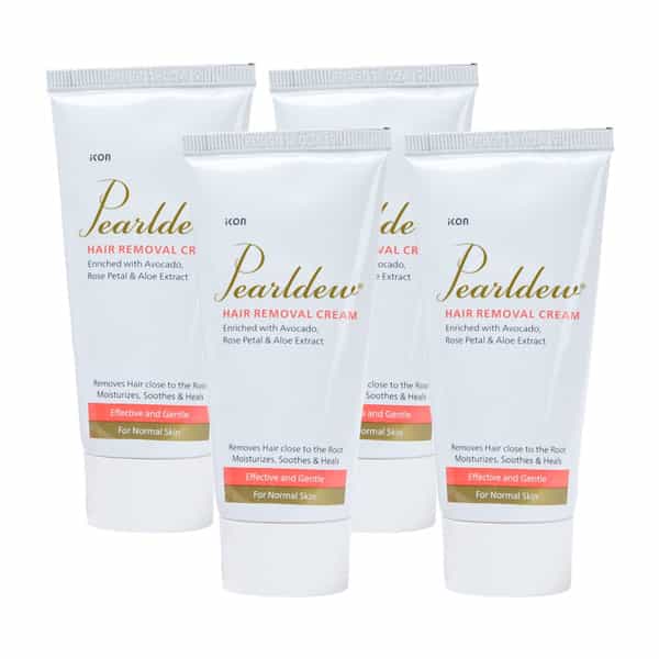 Pearldew Hair Removal Cream 60 Gm | With Aloe & Avocado | Paraben Free (Pack Of 2)