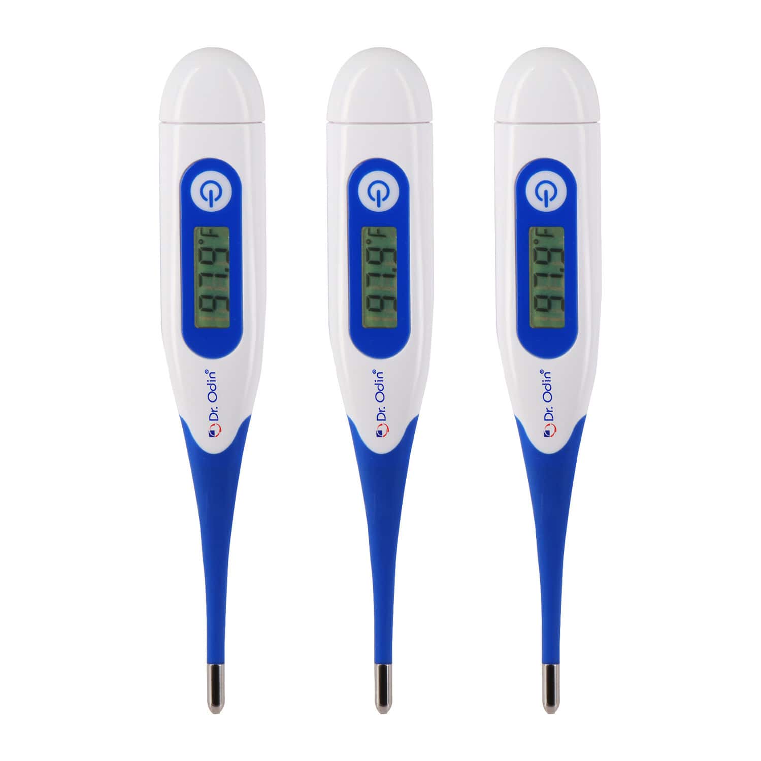 Dr. Odin Dmt 4333 Digital Medical Thermometer Fda Approved Quick 40 Second Reading Pack Of 3