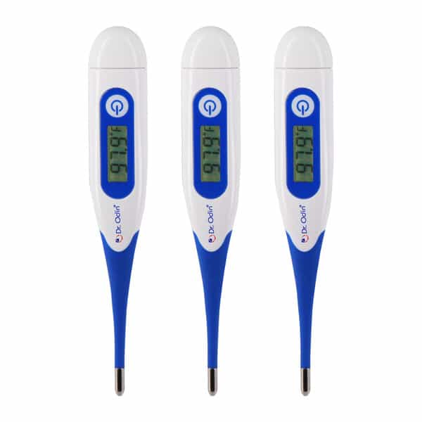 Dr. Odin Dmt 4333 Digital Medical Thermometer Fda Approved Quick 40 Second Reading Pack Of 3