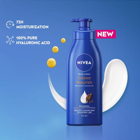 Nivea Cocoa Nourish Body Lotion With Deep Moisture Serum| For Very Dry Skin - 400ml