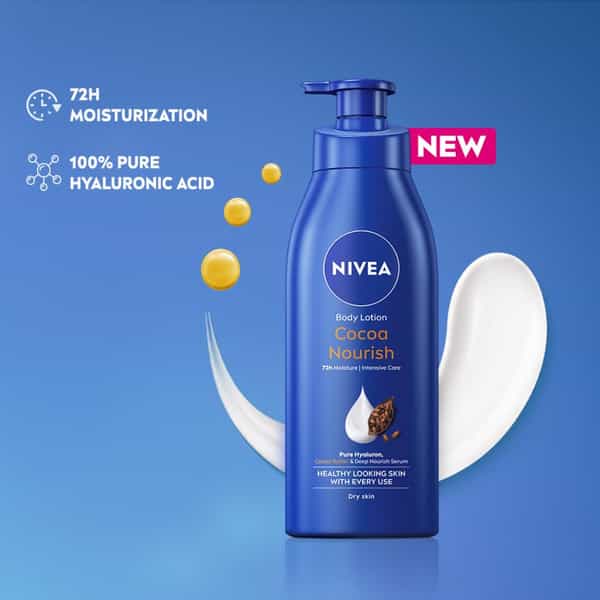 Nivea Cocoa Nourish Body Lotion With Deep Moisture Serum| For Very Dry Skin - 400Ml