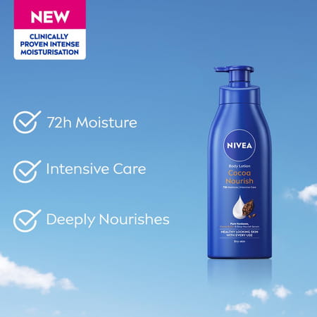 Nivea Cocoa Nourish Body Lotion With Deep Moisture Serum| For Very Dry Skin - 400ml