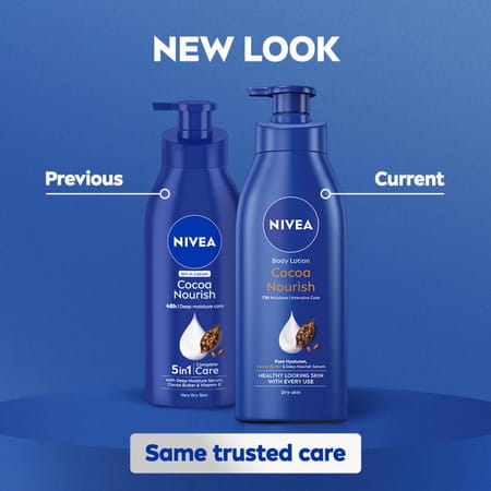 Nivea Cocoa Nourish Body Lotion With Deep Moisture Serum| For Very Dry Skin - 400ml