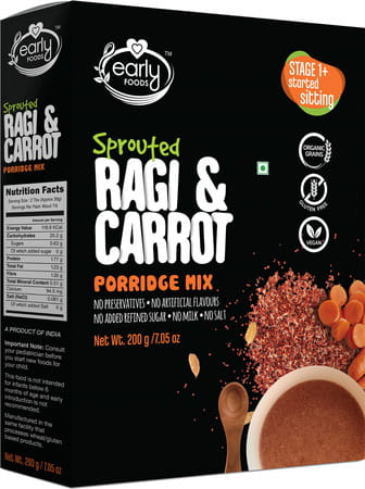 Early Foods Combo Of 3 Organic Millet Porridges - Lunch Cereal Combo For Kids