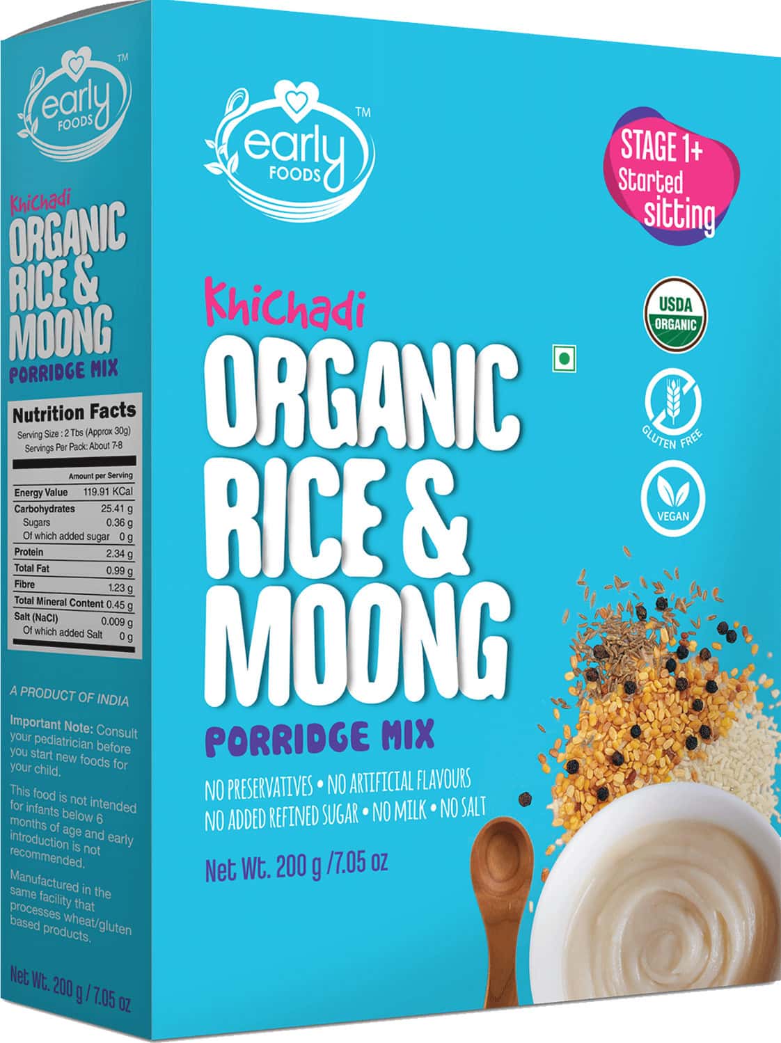 Buy EARLY FOODS COMBO OF 3 ORGANIC MILLET PORRIDGES LUNCH CEREAL