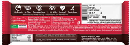 Ritebite Max Protein Daily Choco Berry Protein Bars Pack Of 6 (50G X 6) 300 Gm