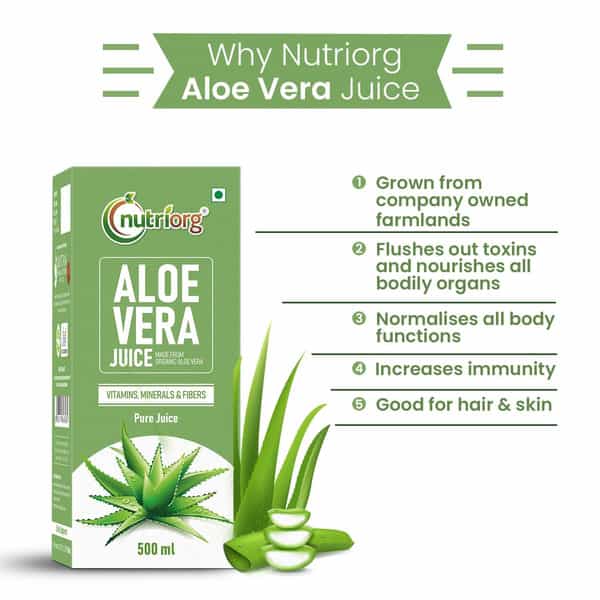 Nutriorg Aloe Vera Juice 500 Ml