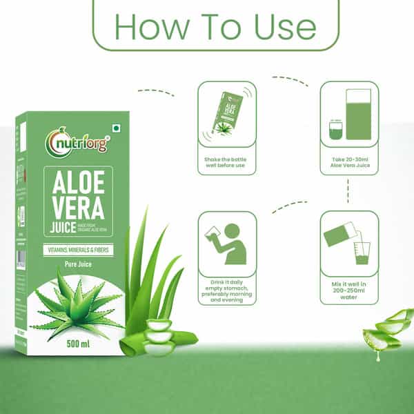 Nutriorg Aloe Vera Juice 500 Ml