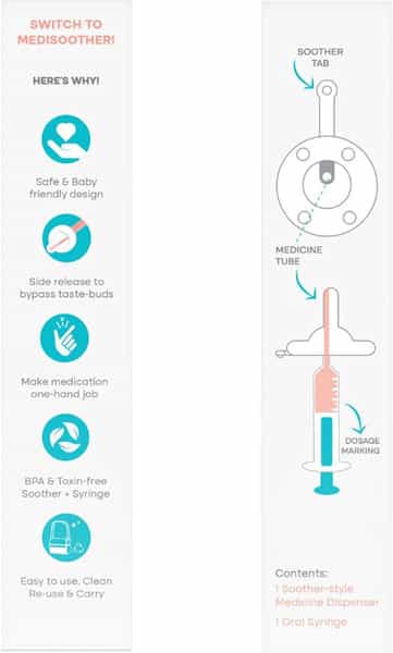 Tinycrawl Medisoother - Soother Style Medicine Dispenser