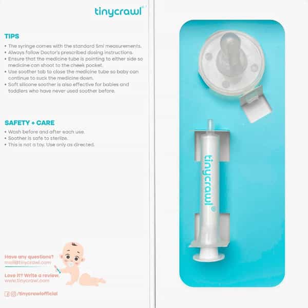 Tinycrawl Medisoother - Soother Style Medicine Dispenser
