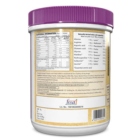Healthyhey Nutrition Collagen Gold Series With Biotin& Vit.C 200g Cranberry