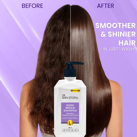 The Skin Story Professional Bond Repair Shampoo For Strong Moisturized Hair For Hair Breakage 250 Ml