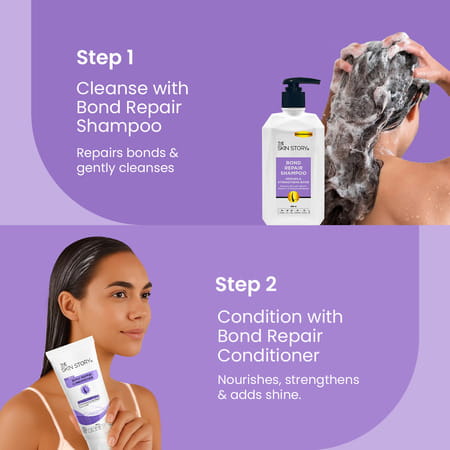 The Skin Story Professional Bond Repair Shampoo For Strong Moisturized Hair For Hair Breakage 250 Ml
