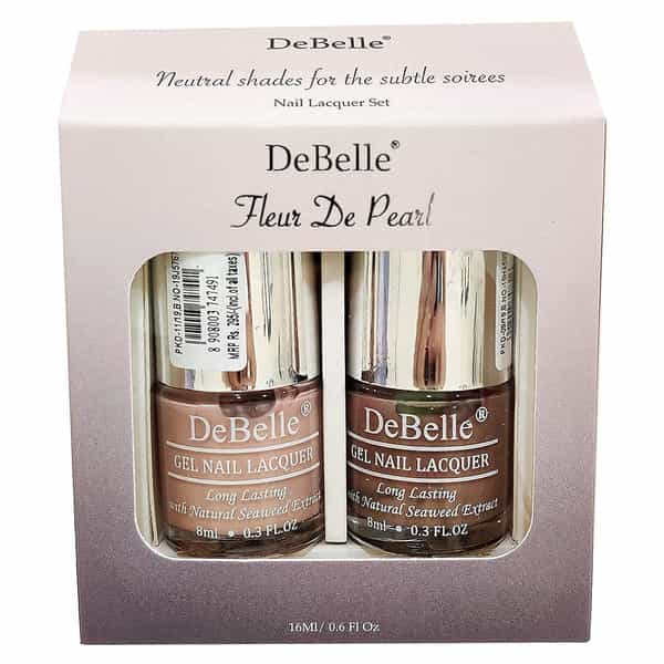 Debelle Gel Nail Polish Gift Set Of 2 Peony Blossom | Cocobean - 16 Ml (8 Ml Each)