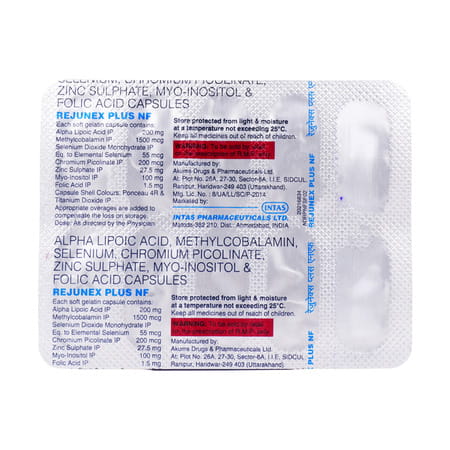 Rejunex Plus Nf Strip Of 10 Capsules