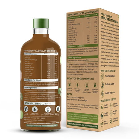 Himalayan Organics Organic Triphala Juice|Supports Metabolism | Immunity|Anti-Oxidants. (1l)