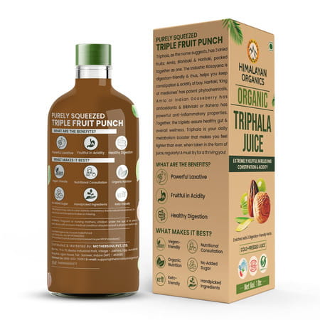 Himalayan Organics Organic Triphala Juice|Supports Metabolism | Immunity|Anti-Oxidants. (1l)