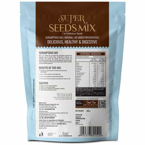 Nourishvitals Super Seeds Mix 7 In 1 Delicious Seeds 200G