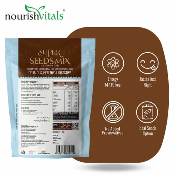 Nourishvitals Super Seeds Mix 7 In 1 Delicious Seeds 200G