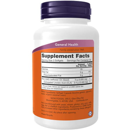 Now Supplements | Cla (Conjugated Linoleic Acid) 800 Mg | Nutritional Oil | 90 Softgels