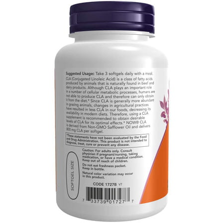 Now Supplements | Cla (Conjugated Linoleic Acid) 800 Mg | Nutritional Oil | 90 Softgels