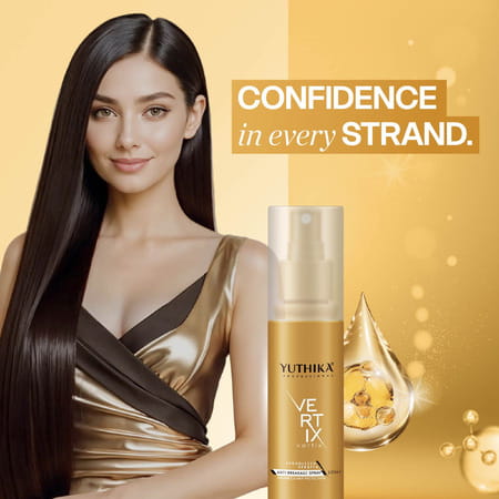 Yuthika Vertix Anti Breakage Hair Spray 100Ml With Keratin For Chemically Treated Hair