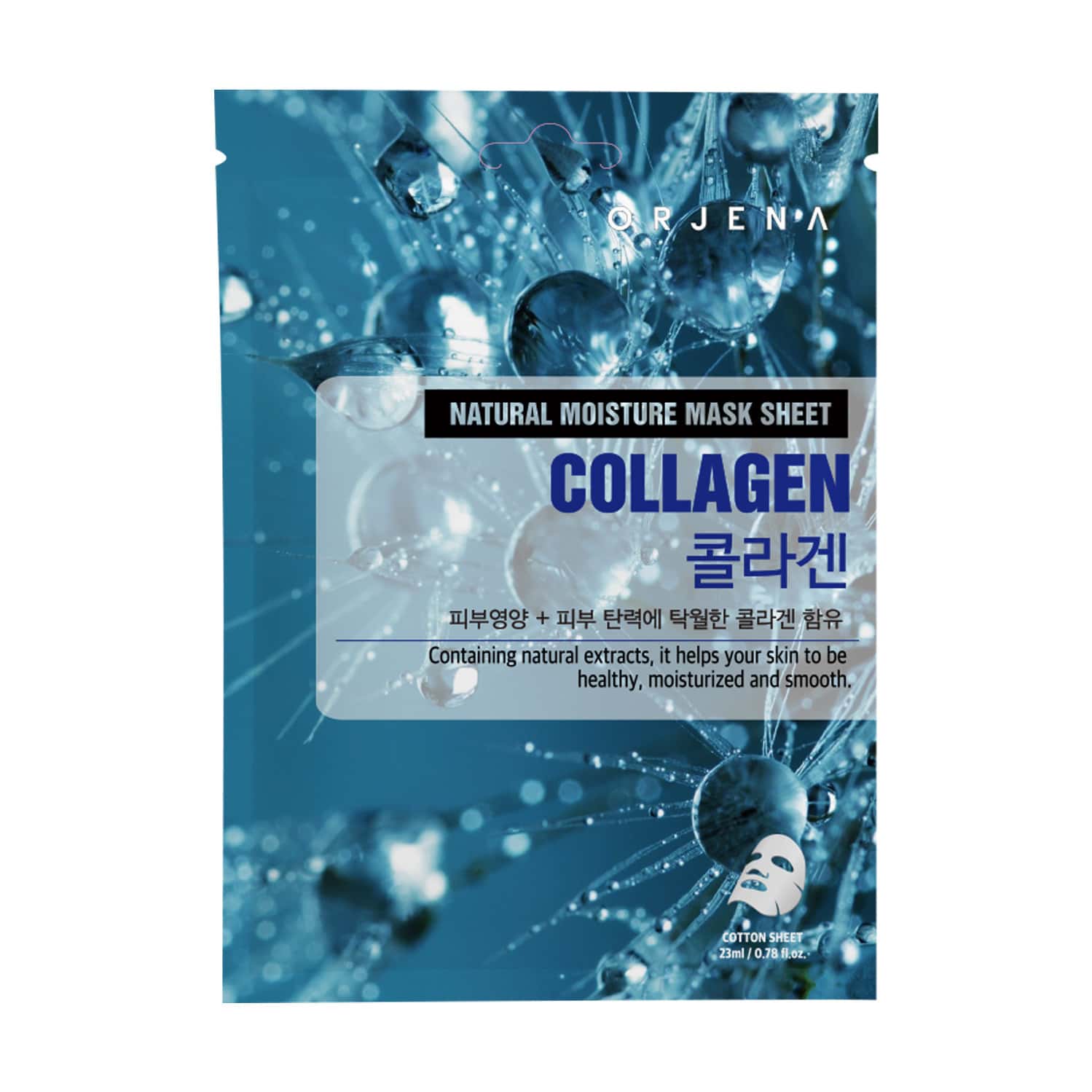 Orjena Natural Moisture Collagen Mask Sheet - Pack Of 3