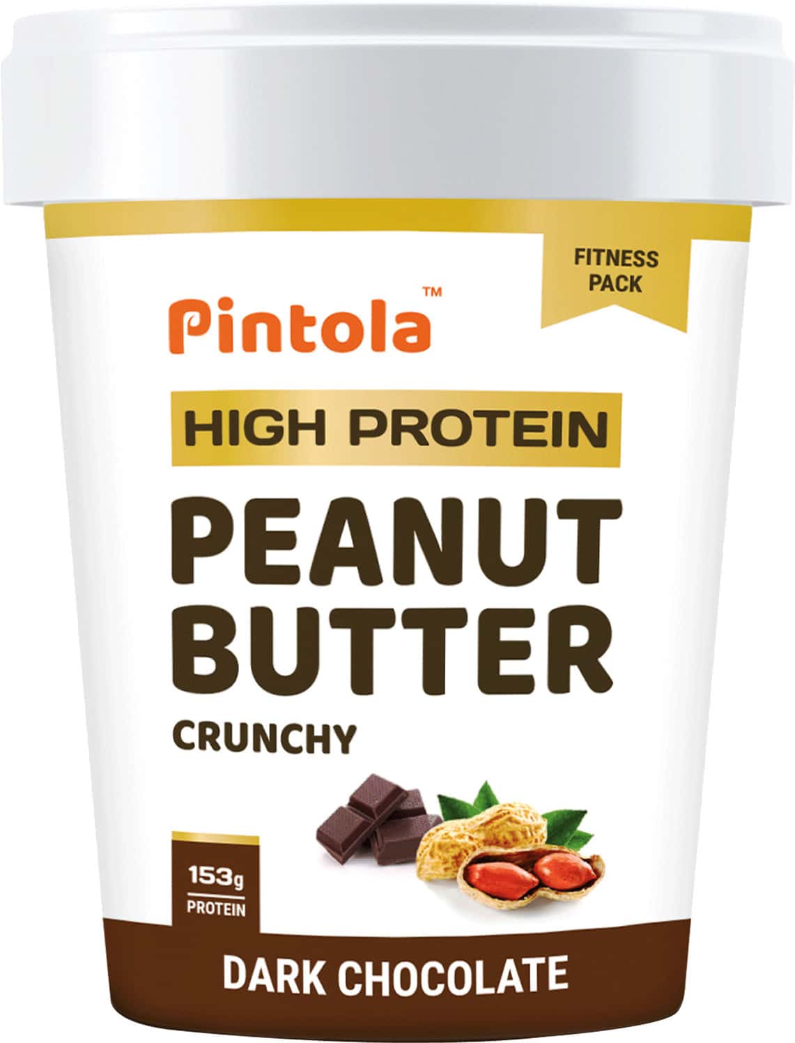 Pintola High Protein Peanut Butter (dark Chocolate) (crunchy) 510g