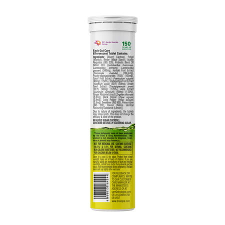 Dr. Vaidya'S Gut Care Effervescent Tablets | Helps Gut Health | Nimbu Pani | 15n (Pack Of 4)